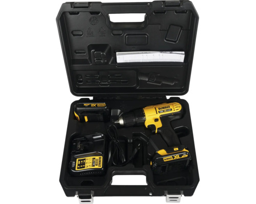 DeWalt Akku-Bohrschrauber Set 18 Volt mit zwei Akkus, Ladegerät und Transportkoffer.