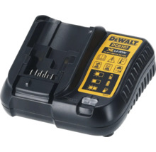DeWalt XR Lithium-Ionen Multi-Voltage-Ladegerät DCB107 für Akkus von 10,8 Volt bis 18 Volt mit Ladestatusanzeige.