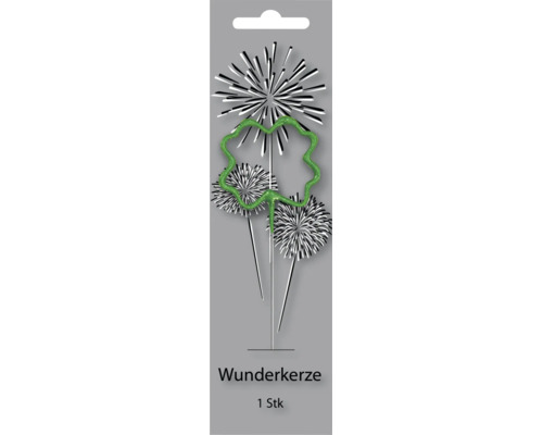 Wunderkerze in Form eines Kleeblatts, 1 Stück