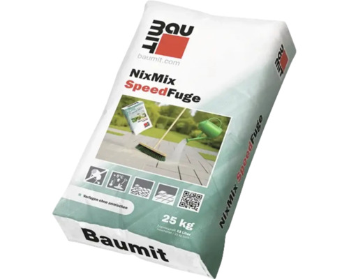 Baumit NixMix SpeedFuge Pflasterfugenmörtel 25 Kilogramm Sack zum Verfugen ohne Anmischen.