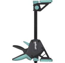 Wolfcraft Einhandzwinge Pro aus Kunststoff und Metall mit Pistolengriff.