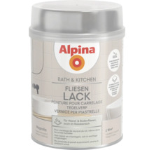 Alpina Fliesenlack Bath & Kitchen für Wand- und Bodenfliesen, Magnolia, seidenmatt, circa 10 Quadratmeter Reichweite.