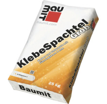 Baumit Klebespachtel Grob, Kleber und Unterputz mit Führungskorn 1 Millimeter, 25 Kilogramm Sack.