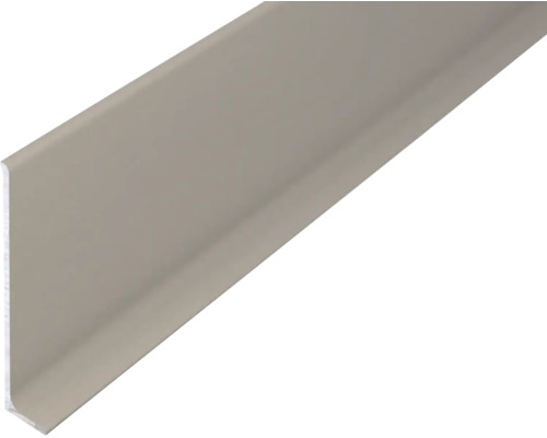 Wandabschlussleiste aus Kunststoff in L-Form.