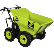 Zipper Mini-Dumper ZI-RD300 mit Allradantrieb und großer Kippmulde für den Transport von Schüttgut.