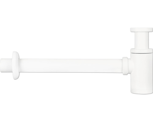 Design Tassensiphon Differnz kurz 1 1/4" weiß matt Design Tassensiphon Differnz kurz 1 1/4" weiß matt