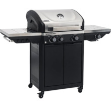 Tenneker Gasgrill Spectra mit Deckel, Seitenablagen, drei Brennern und Unterschrank auf Rollen.