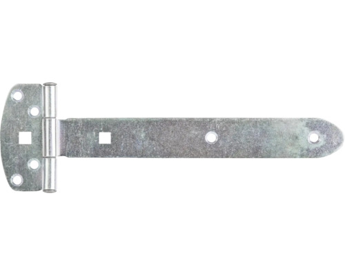 Verzinktes Ladenband für Türen und Tore mit vorgebohrten Löchern.