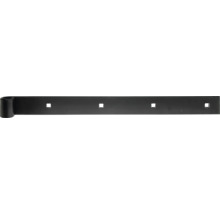 Schwarzes Ladenband aus Metall mit quadratischen Löchern.