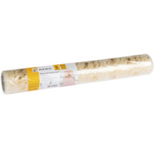 Eine Rolle HEKU Weihnachtsdeko Stoff Organza mit Sternenmuster, 5 Meter lang und 37 Zentimeter breit, ideal zum Dekorieren.