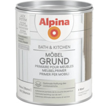 Alpina Bath und Kitchen Möbelgrundierung in Weiß für optimale Haftung des Lackanstrichs auf Möbeln in Bad und Küche.
