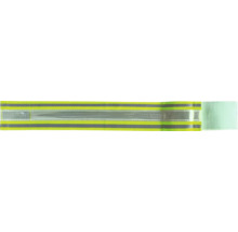 Reflektierendes Warnband mit verstellbarem Klettverschluss für verbesserte Sichtbarkeit.