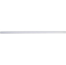 Flache LED-Lichtleiste für die Unterbaumontage aus Kunststoff und Metall.