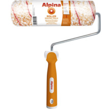 Alpina Farbroller, 22 Zentimeter breit, 16 Millimeter Flor, für Wandfarben, Effektfarben und Rollputz.