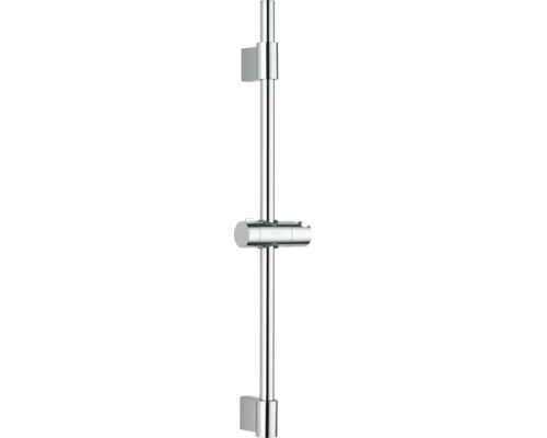 Verchromte Duschstange mit Wandhalterungen und verstellbarem Brausehalter der Marke Avital.