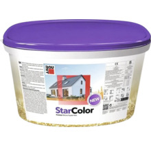 Baumit StarColor Silikon-Fassadenfarbe in einem ovalen Eimer.