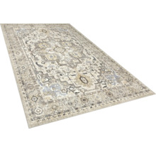Rechteckiger Teppich mit traditionellem orientalischem Muster und Vintage-Optik.