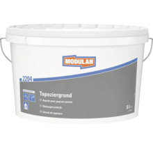 Modulan Tapeziergrund 2204 im 5 Liter Kübel zur Vorbehandlung von Wänden vor dem Tapezieren.