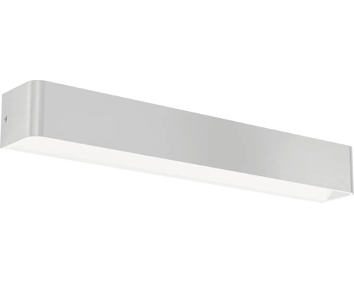 Lange, rechteckige LED-Wandleuchte mit abgerundeten Ecken.