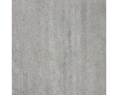 Feinsteinzeug-Fliese in Betonoptik, grau, matte Oberfläche.