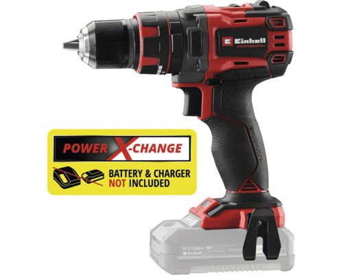 Einhell Professional Akku-Bohrschrauber der Serie Power X-Change mit bürstenlosem Motor. Einhell Logo. Ohne Akku und Ladegerät.
