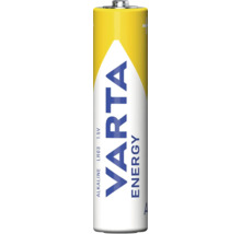 Varta Energy Alkaline-Batterie, Typ LR03, Micro AAA, 1,5 Volt.