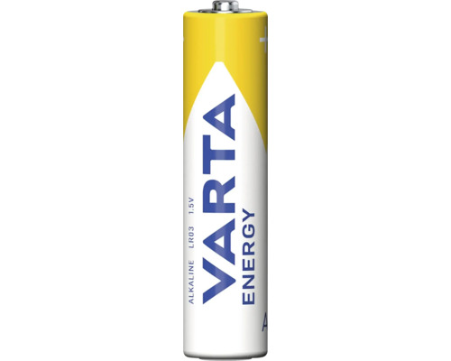 Varta Energy Alkaline-Batterie, Typ LR03, Micro AAA, 1,5 Volt.