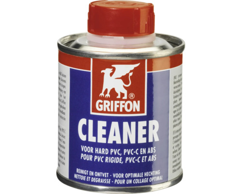 Griffon Reiniger für hartes PVC, PVC-C und ABS in einer Metalldose zum Reinigen und Entfetten.