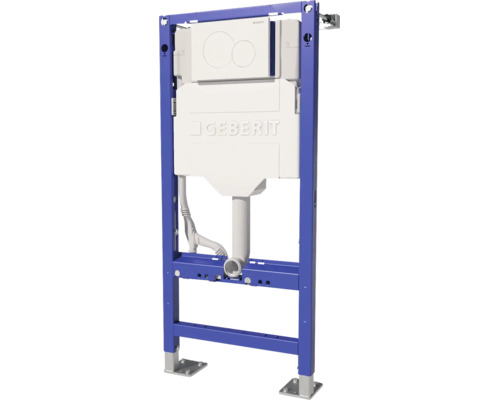 Geberit Duofix Vorwandelement für Wand WC mit Unterputzspülkasten und Betätigungsplatte