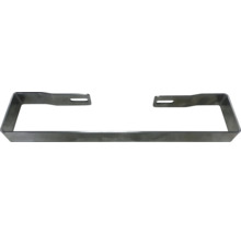 Lange U-förmige Halterung aus Metall mit Langlöchern an den Enden.