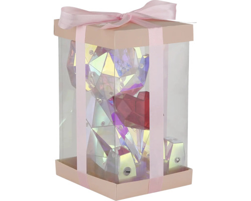 Kristallbär in Geschenkbox mit Schleife