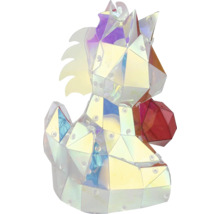 Dekorative Einhorn Figur im geometrischen Facettendesign aus Acryl