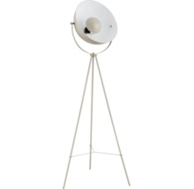 Dreibein-Stehleuchte im Studio-Design mit verstellbarem Scheinwerferkopf aus Metall.