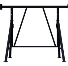 Höhenverstellbarer Arbeitsbock aus Metall.