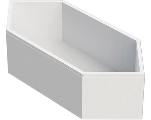 Moderne rechteckige Badewanne aus Acryl für Einbau