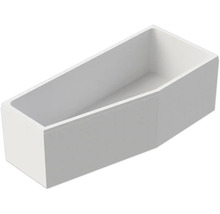 Moderne Rechteckbadewanne aus Acryl in weiß für den Badezimmer Einbau