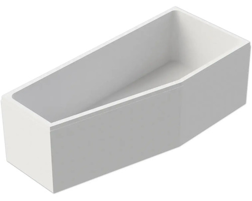 Moderne Rechteckbadewanne aus Acryl in weiß für den Badezimmer Einbau