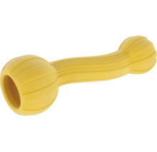 Hundespielzeug aus Gummi mit Rillenstruktur in Knochenform