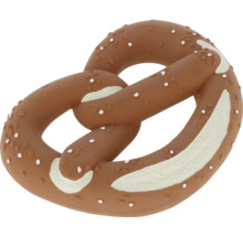 Hundespielzeug in Form einer Brezel aus robustem Material