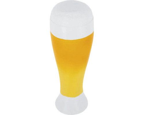 Weizenglas gefüllt mit Bier und Schaum