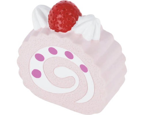 Squishy Biskuitrolle mit Erdbeere und Sahne