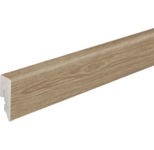 Fußleiste mit Holzoptik Oberfläche als Wandabschluss für Bodenbeläge