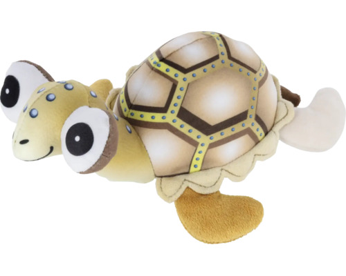 Stofftier Schildkröte aus Plüsch mit großen Augen und gemustertem Panzer