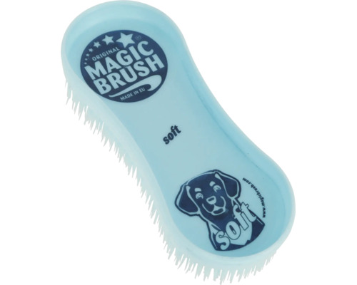 Hundehaarbürste Magic Brush Soft mit Aufdruck und Hundemotiv