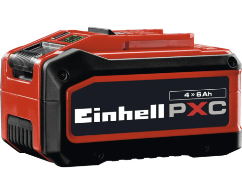 Einhell Power X-Change Akku mit Multi-Ah-Technologie für 4 bis 6 Amperestunden.