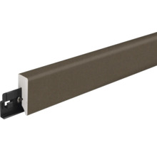 Fußleiste mit Montageclip zur Wandbefestigung