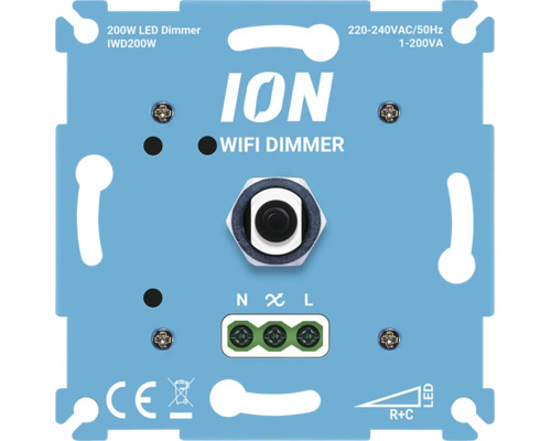 ION WIFI LED Dimmer Einsatz 200 Watt mit Schraubanschluss für Unterputzmontage