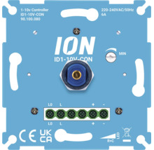 ION 1 bis 10 Volt Drehdimmer Steuereinheit für Unterputzmontage mit Anschlussklemmen
