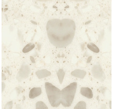 Fliese in Terrazzo Optik mit eingebetteten Gesteinspartikeln