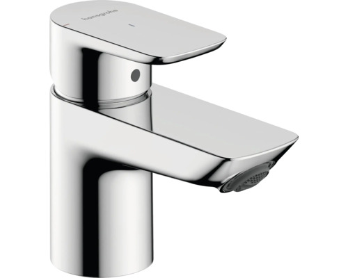 Hansgrohe Waschtischarmatur mit Einhebelmischer in glänzender Metalloptik für das Badezimmer